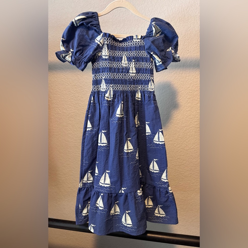 NWT Girls Mini Rodini sailboat dress - Picture 2 of 5